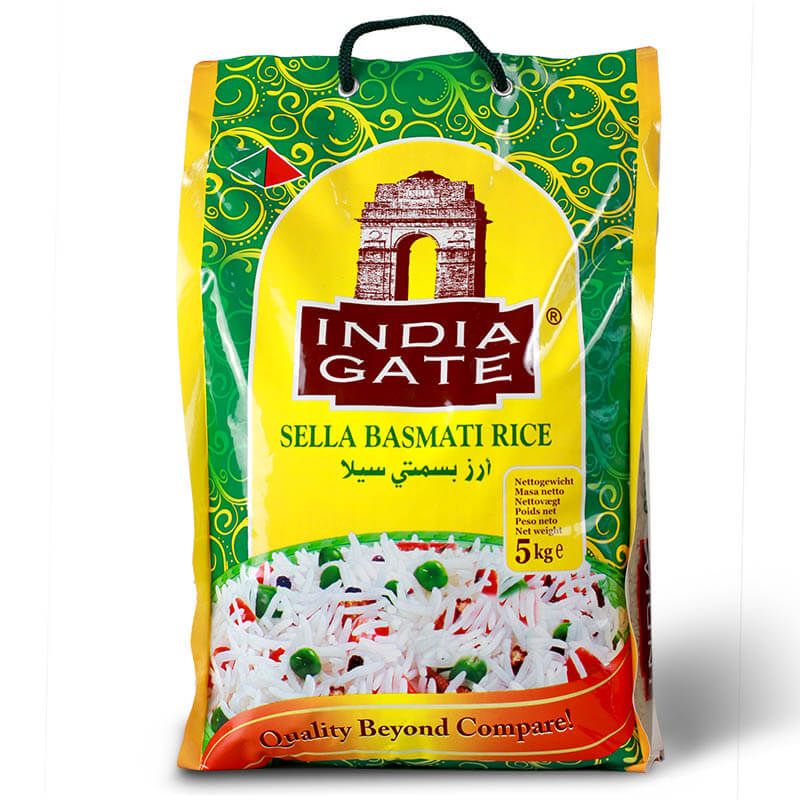 Gạo Basmati Sella parboiled INDIA GATE 5 kg