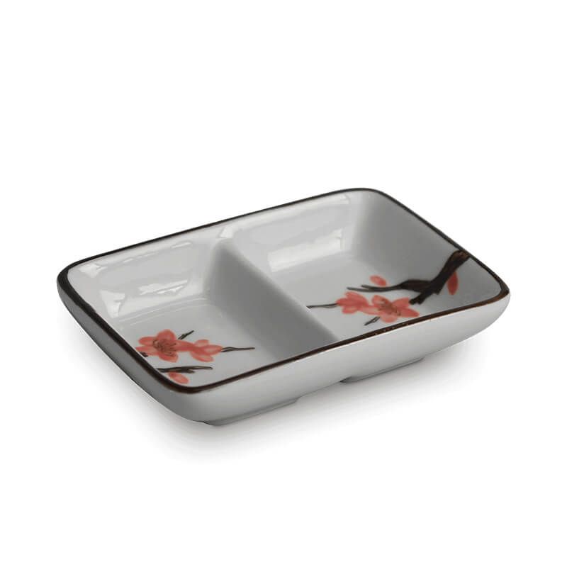 Bát Nhật đựng sốt hai ngăn Sakura 11 × 6cm 6030330