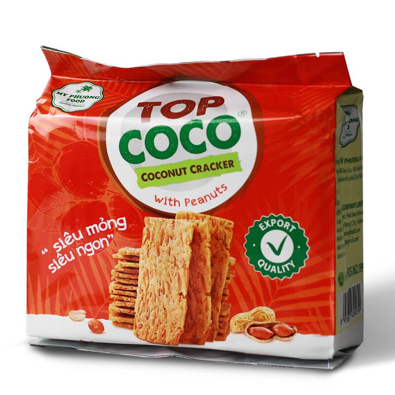 Bánh dừa nhân đậu phộng TOP COCO 150g