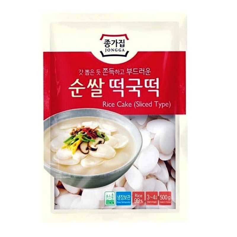 Bánh gạo Hàn Quốc lát Tteokbokki Topokki JONGGA 500g