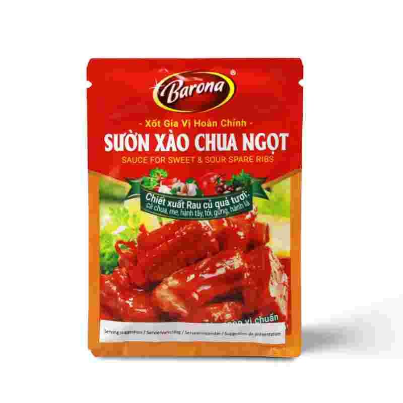 Gia vị sườn chua ngọt BARONA 80g