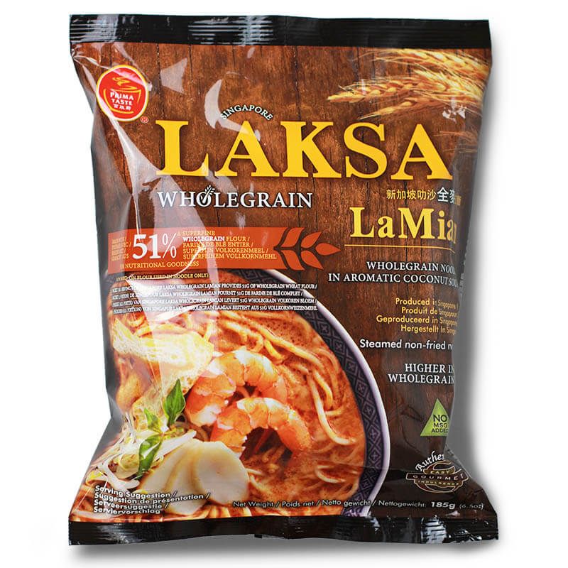 Laksa La Mian Mì sợi nguyên cám Prima Taste, 185g