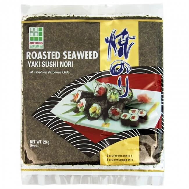 Rong biển cuộn sushi YAKI SHUSHI NORI JHFOODS 10 lá