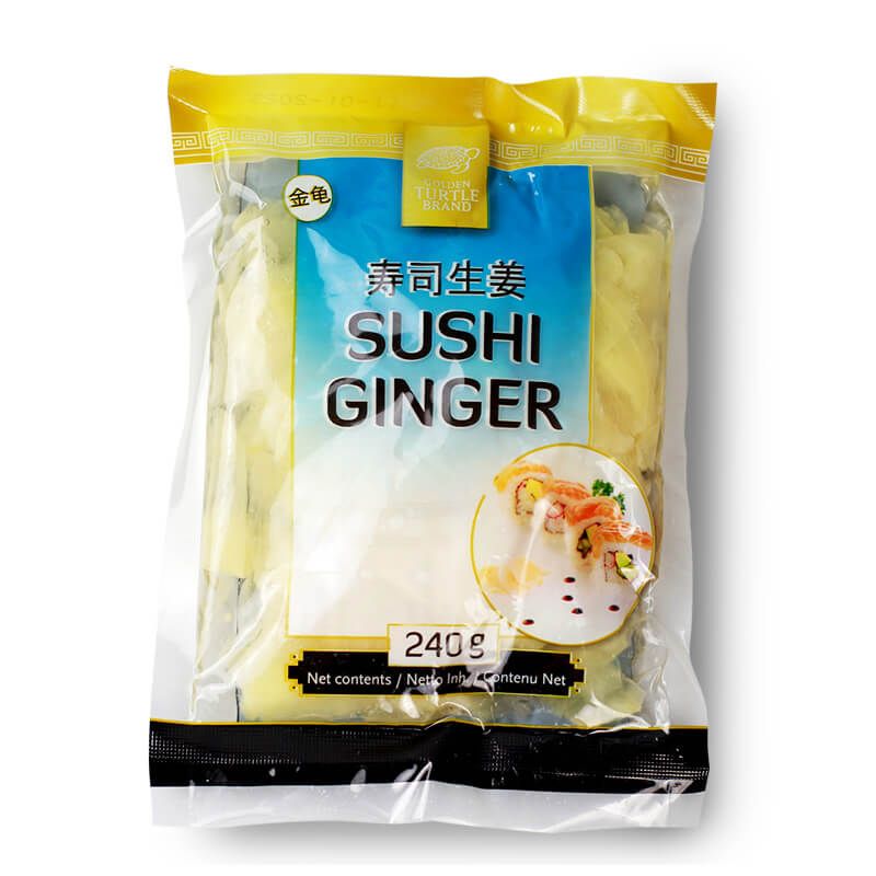 Gừng ngâm ăn sushi tự nhiên GOLDEN TURTLE 240g/160g
