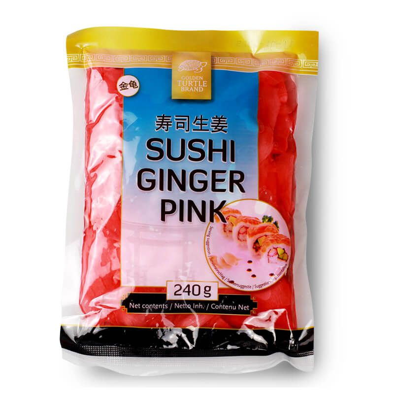 Gừng ngâm ăn sushi - Mầu hồng GOLDEN TURTLE 240g/160g