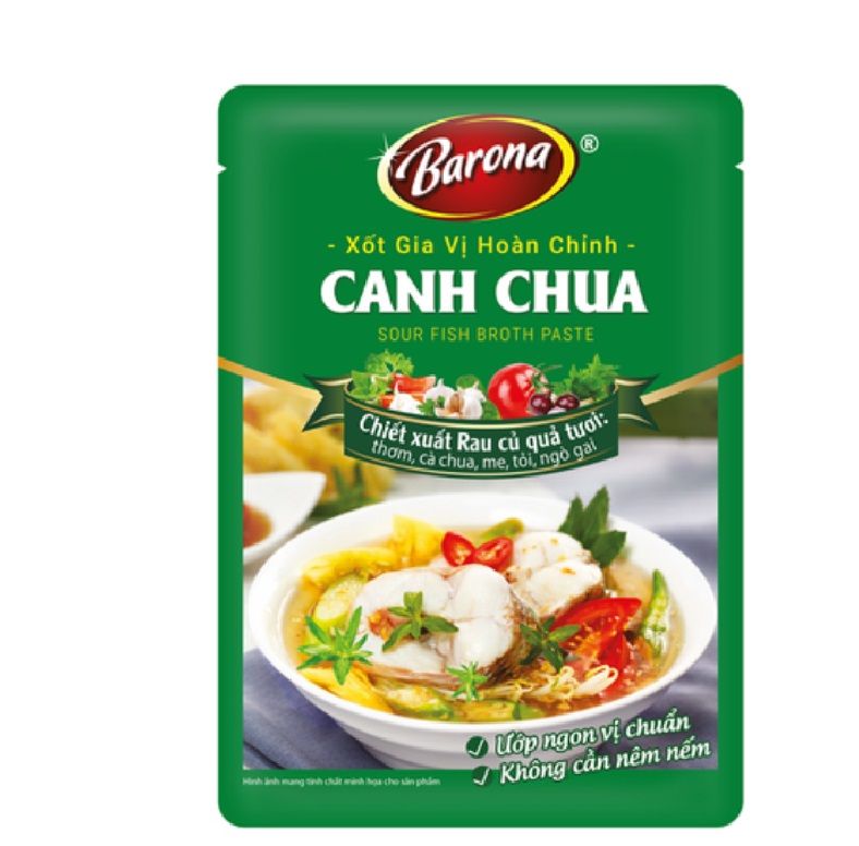 Gia vị sườn chua ngọt BARONA 80g