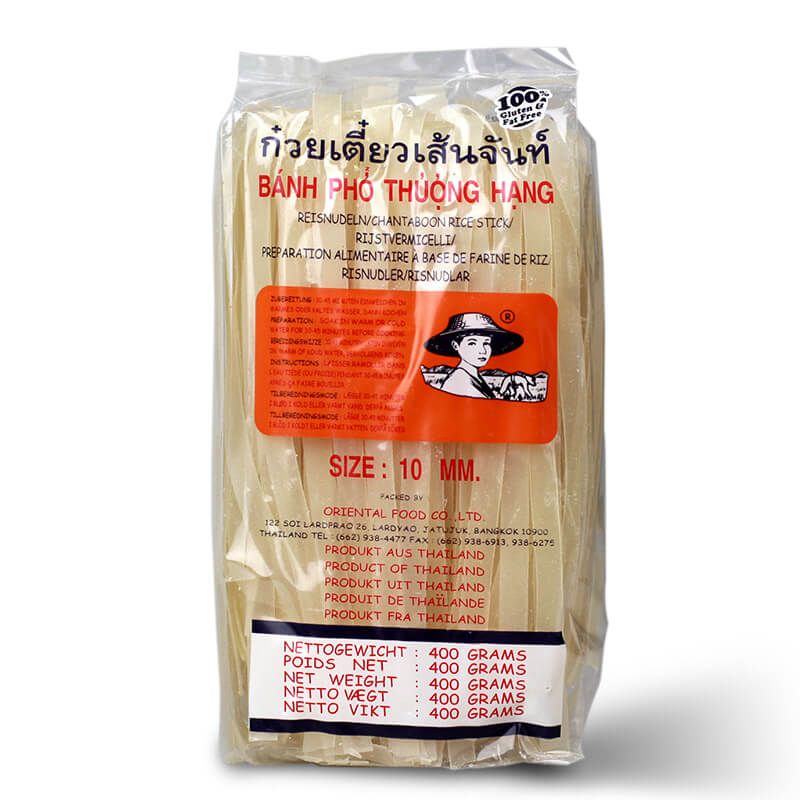 Bánh phở khô cuộn 10 mm CHANTABOON 400 g