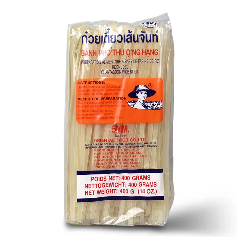 Bánh phở khô cuộn 5 mm CHANTABOON 400 g