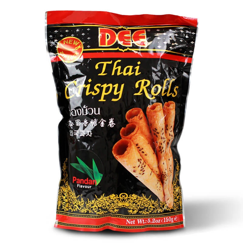 Bánh cuộn giòn Thái Lan vị lá dứa - DEE 150 g
