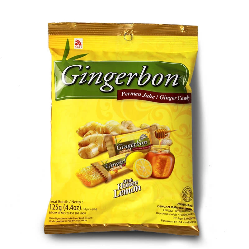 Kẹo gừng chanh mật ong Gingerbon 125 g